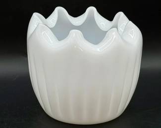 Vintage Fenton Pinched Glass Vase
