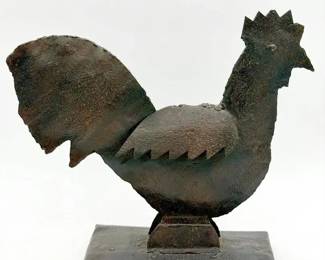 Rustic Metal Rooster