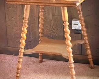 Antique Corkscrew Side Table