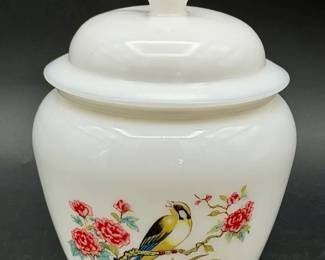 Avon Milk Glass Ginger Jar