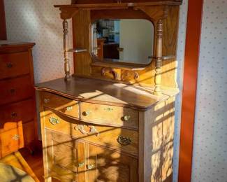 Antique Ornate Side Cupboard