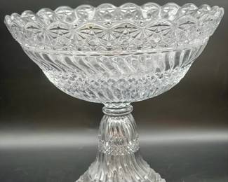 UV Reactive-EAPG Compote / Footed Bowl