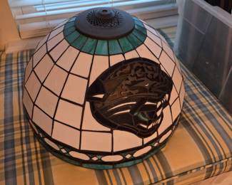 Jaguar Stained Glass Lampshade
