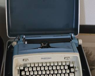 Vintage Royal typewriter in carrying case