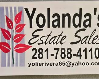 YOLANDA'S ESTATE SALES - Come by and say "Hi" 