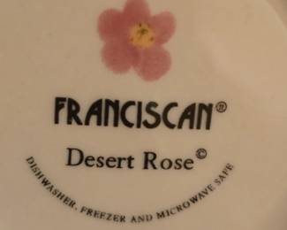 large Franciscan Desert Rose dish collection - if you want to expand your specific logo set, then here's your chance!  We have several to choose from! 