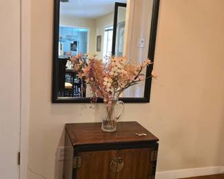 Nightstand and mirror... 2 of 3 pieces in this set.  Triple dresser pictured separately. 