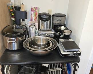 Small appliances include slow cooker, coffee pots, soda stream and more