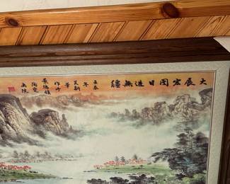 Porcelain hand painted wall art