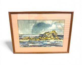 109 WatercolorYaquinaHeadSquallBillGillham1981PlexiglassFront