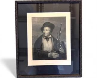 40 TheBagpiperFramedPrintAfterSirDWilkieEngravedbyRCBell