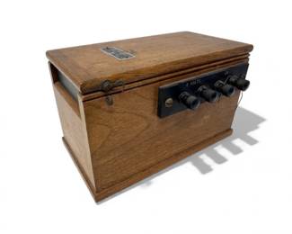 121 VintageLeedsNorthrup2420CLightBeamGalvanometerinWoodCase