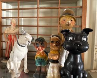 Auction Chalkware pieces