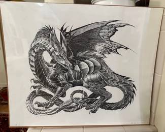 Auction Dragon Print