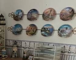 Lighthouse plates with wall racks
