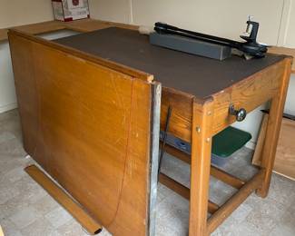 Vintage Hamilton drafting table 