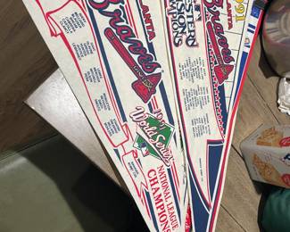 Early 90’s Braves pennants 