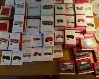 Hallmark Keepsake Ornaments -Train collection only