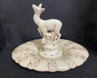 2 pc Red Wing Deer Flower Frog 