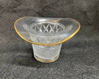 Clear w/Gold Trim Top Hat 