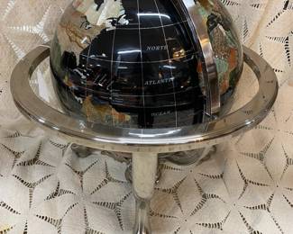 World Globe w/Gems 