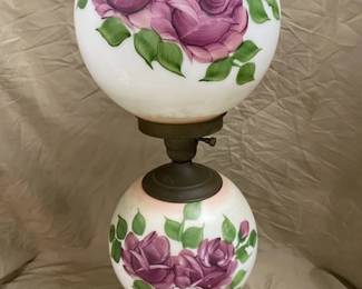 Lamp w/Roses 