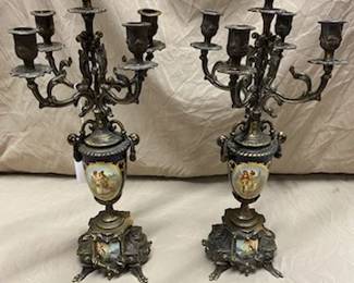 Pair Candleabras-Italy 