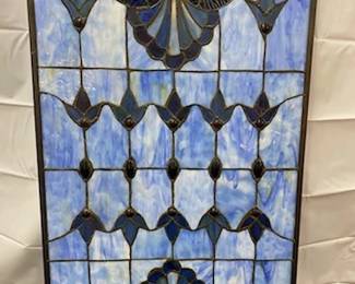 Blue Stained Glass Window 