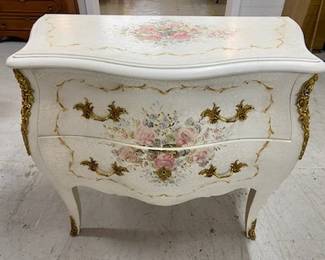 Floral Painted Louis XV Commode 