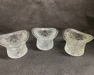 Clear Daisy & Button Top Hats 