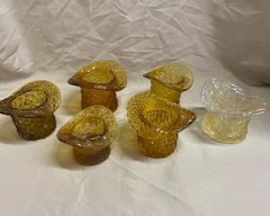 Small Amber Top Hats 