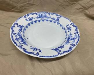 Delft Soup Bowl w/Sailboats 