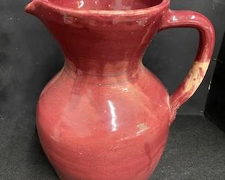 Lg. Jerry Brown Stoneware Pitcher 
