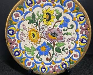 Floral Ceramic Plate 