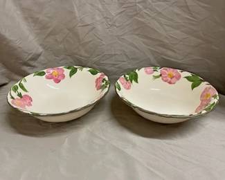 2- Franciscan Desert Rose Veg. Bowls 