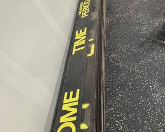 Scoreboard salvaged from the old Runnels school gym