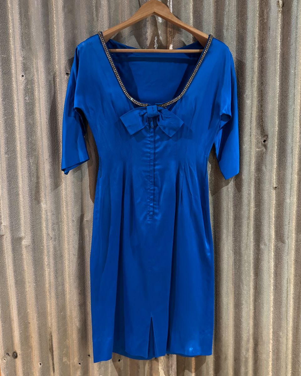 Vintage Amy Marsh NYC Royal Blue Cocktail Dress