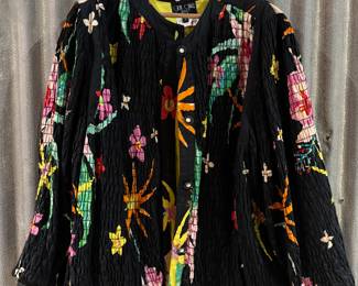 80s Gene Ewing BIS Quilted Floral Jacket – Made in USA