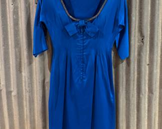 Vintage Amy Marsh NYC Royal Blue Cocktail Dress