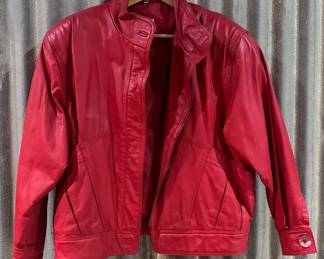 Leathers by Tibor Red Leather Jacket