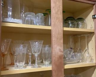 Glass Cups, Plates, And More.