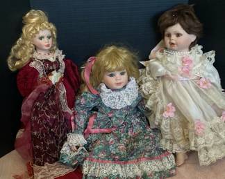 Three Girl Dolls