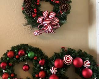 Three small wreaths