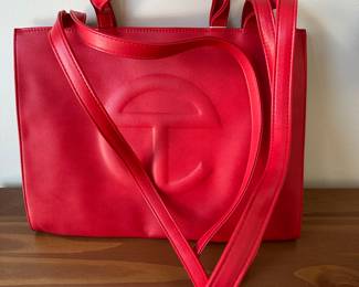 Telfar large red shopping bag new with tags