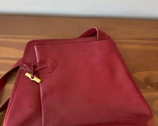 Longchamp leather backpack