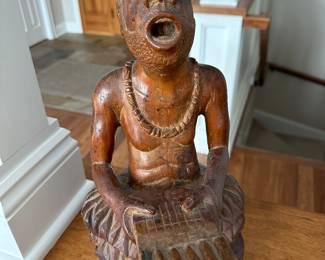 Hand-carved figure 14.5” tall