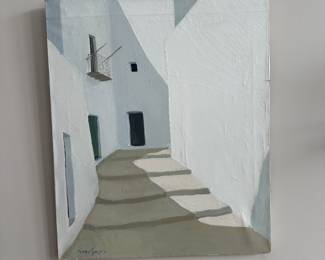 Signed original Vicente Ferrer Guasch painting 20” x 24”