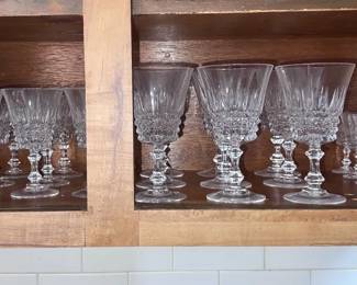 Cut Crystal Glassware In 3 Sizes