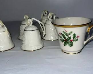 Cream Colored Bells A Lenox Holly Cup