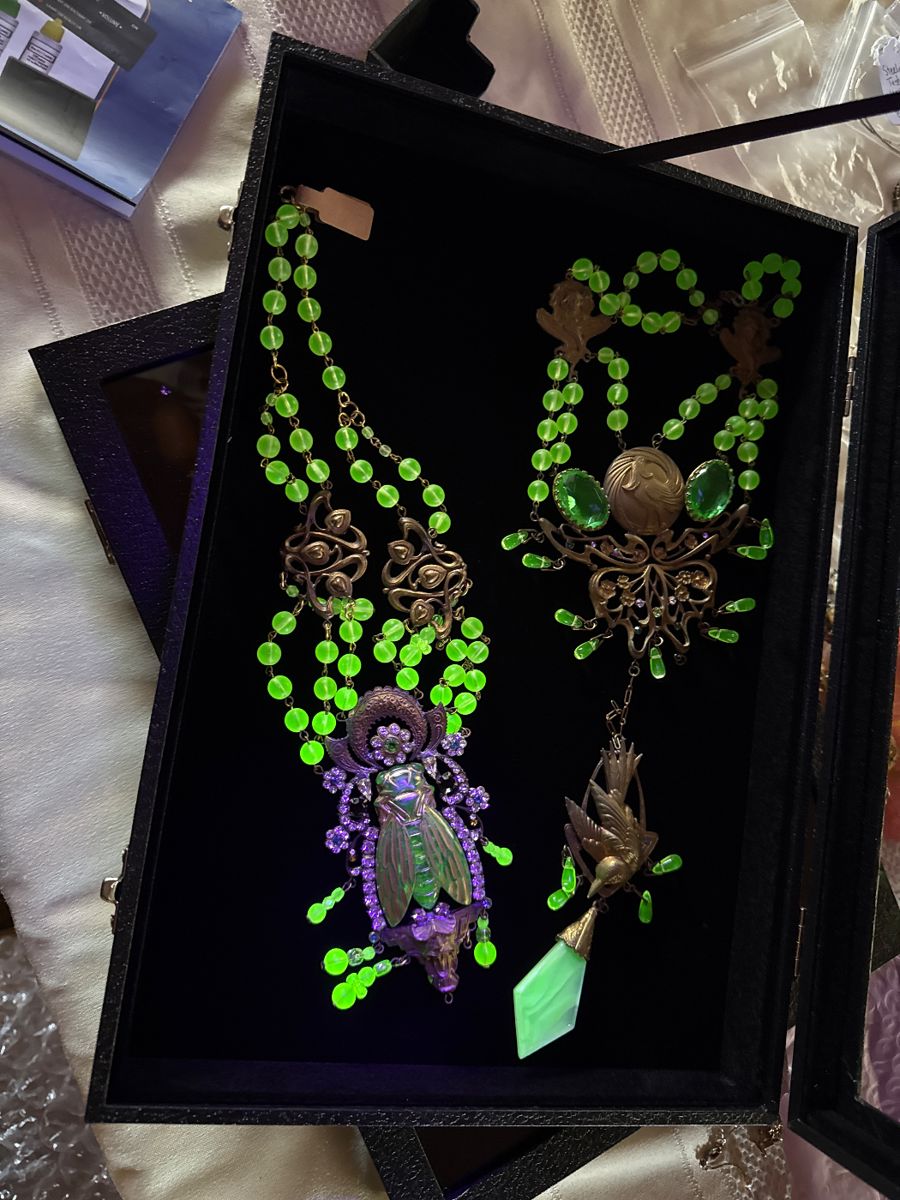 1920’s uranium glass Czech beads. One day only 25% off